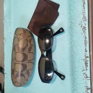 Vintage Coach sunglasses with clamshell case